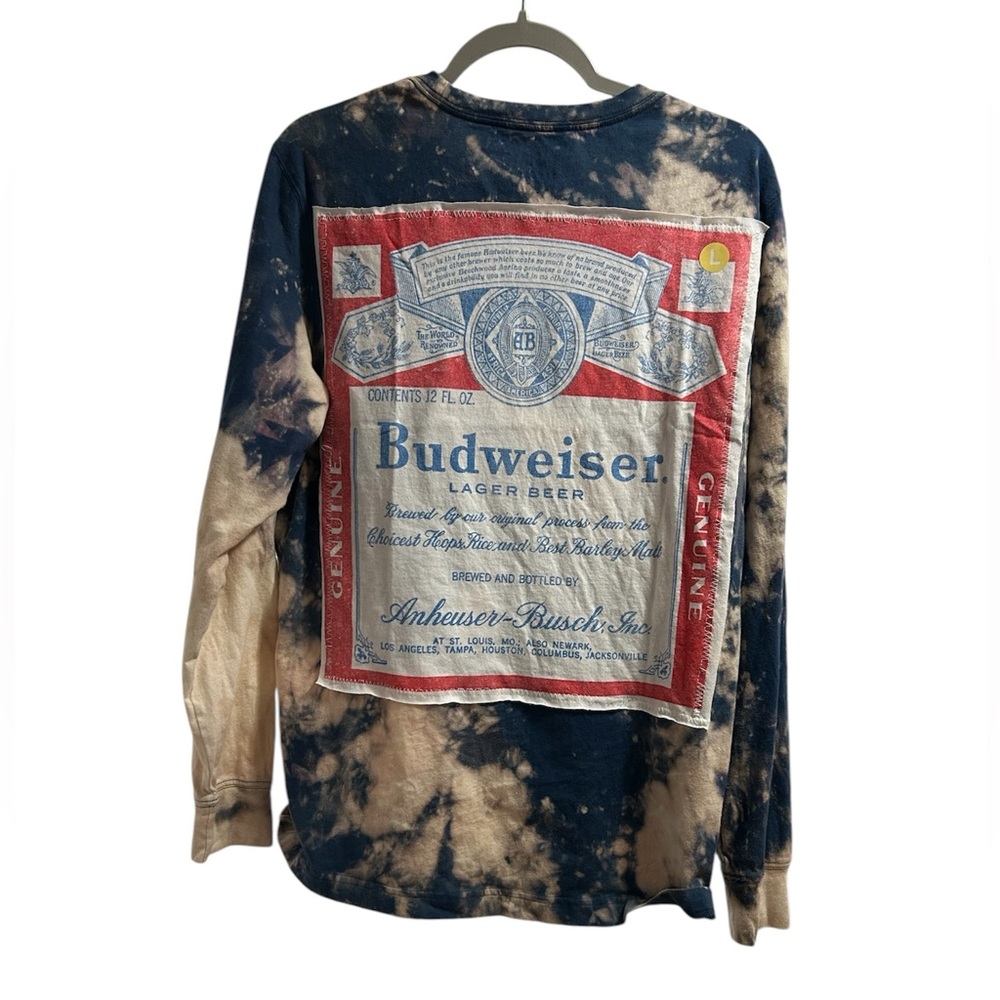 BUDWEISER classic custom original ONE OF A KIND tee creation by Rachelle